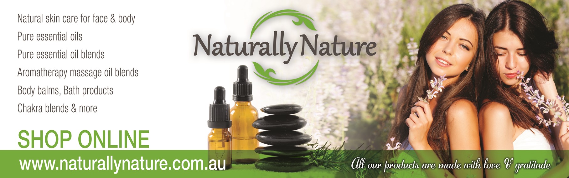 Naturally Nature, pure Essential Oils, Aromatherapy products